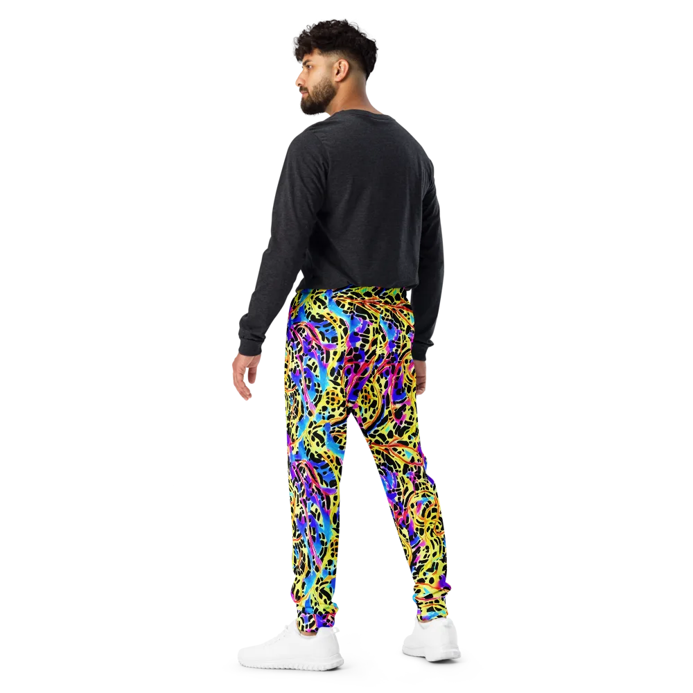 Ultraviolet Roar on Men's Joggers — Back