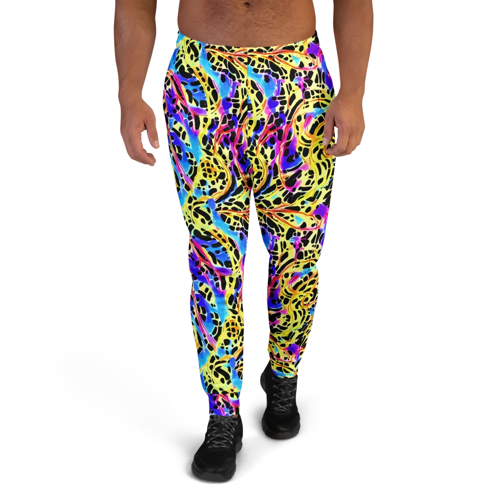 Ultraviolet Roar on Men's Joggers — Front