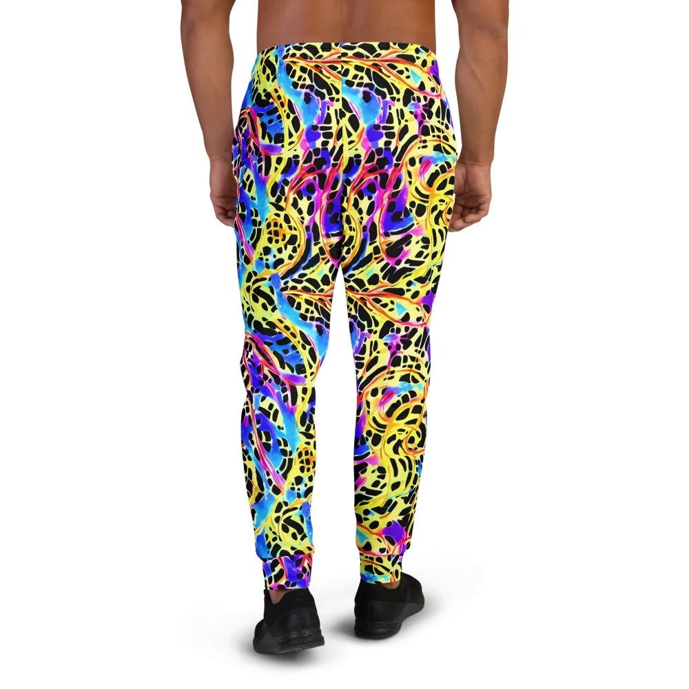 Ultraviolet Roar on Men's Joggers — Back