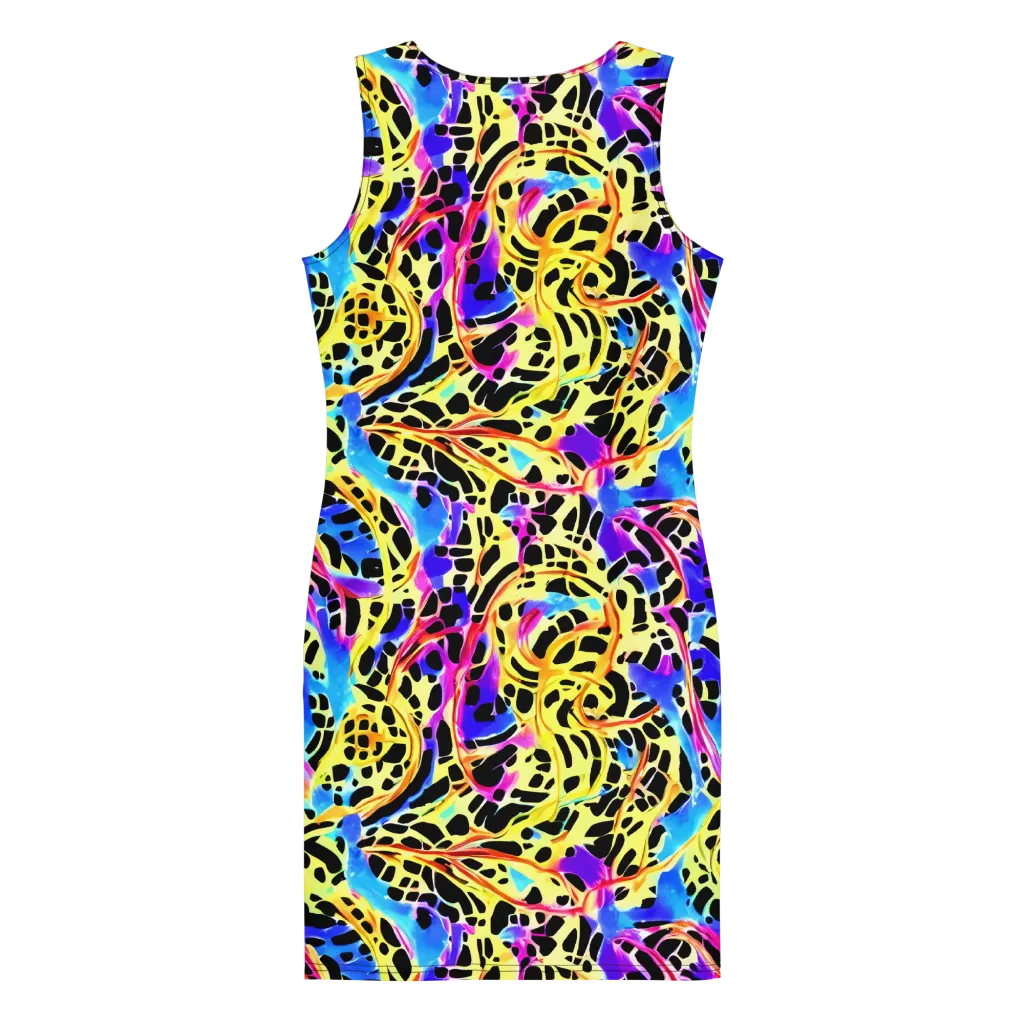 Ultraviolet Roar on Bodycon Dress — Back