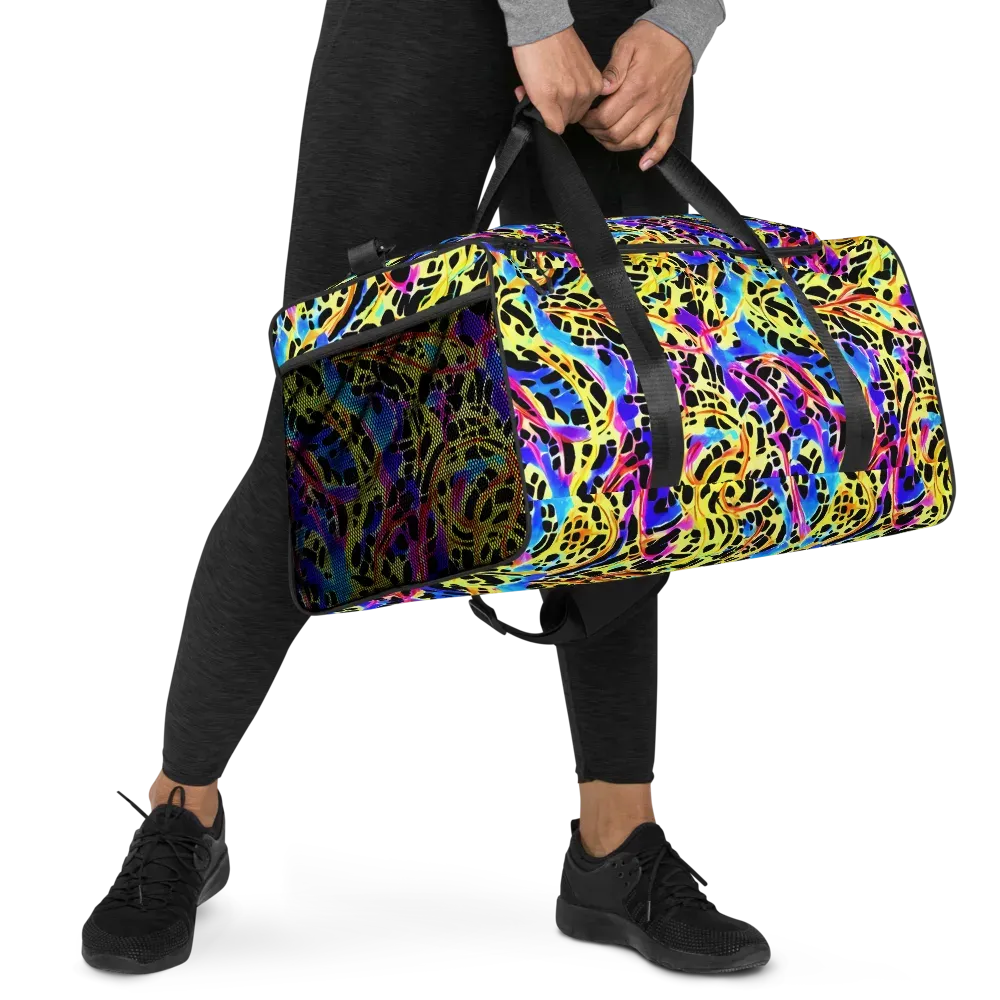 Ultraviolet Roar on Duffle Bag — Right Front