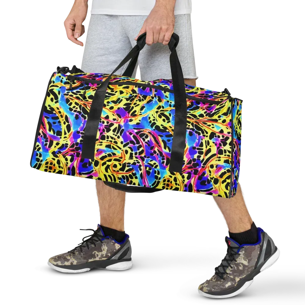 Ultraviolet Roar on Duffle Bag — Front