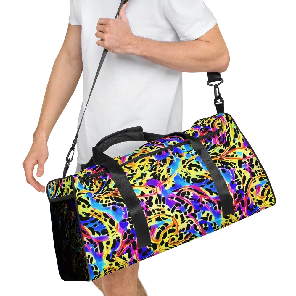 Ultraviolet Roar on Duffle Bag — Right Front