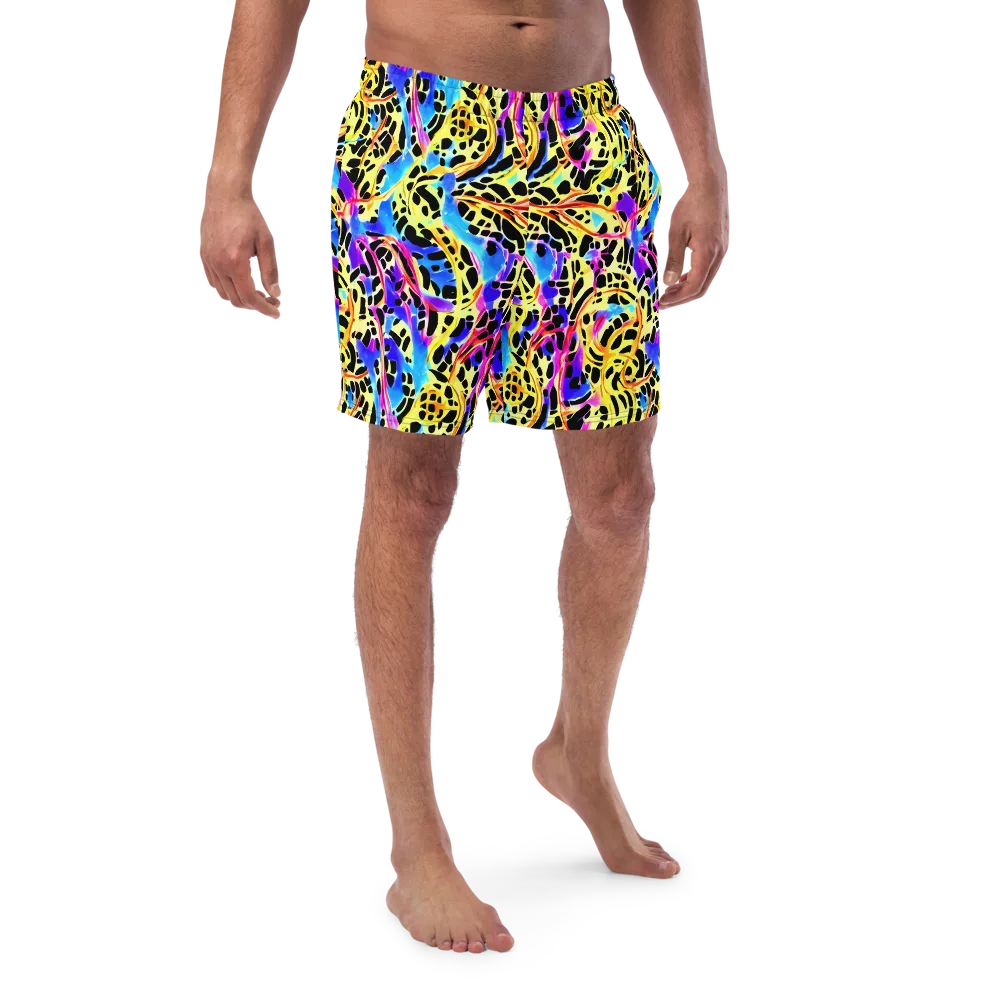 Ultraviolet Roar on Swim Trunks — Front