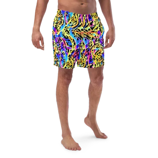 Ultraviolet Roar on a Swim Trunks
