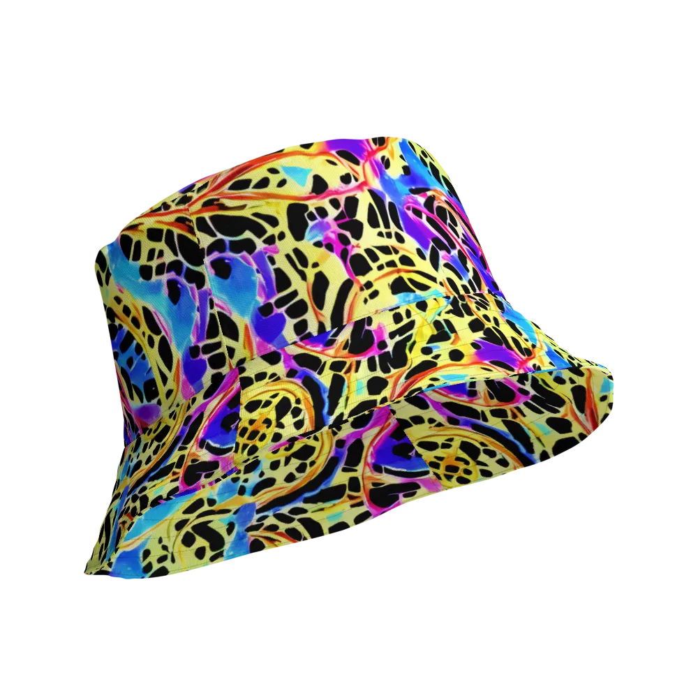 Ultraviolet Roar on Reversible Bucket Hat — Product details Outside