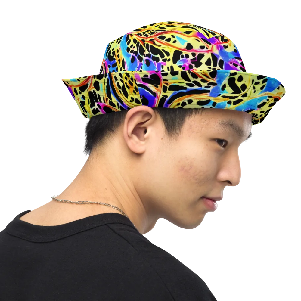 Ultraviolet Roar on Reversible Bucket Hat — Right Outside