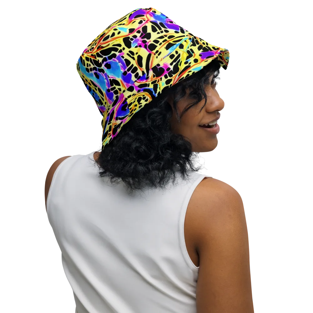 Ultraviolet Roar on Reversible Bucket Hat — Right Outside