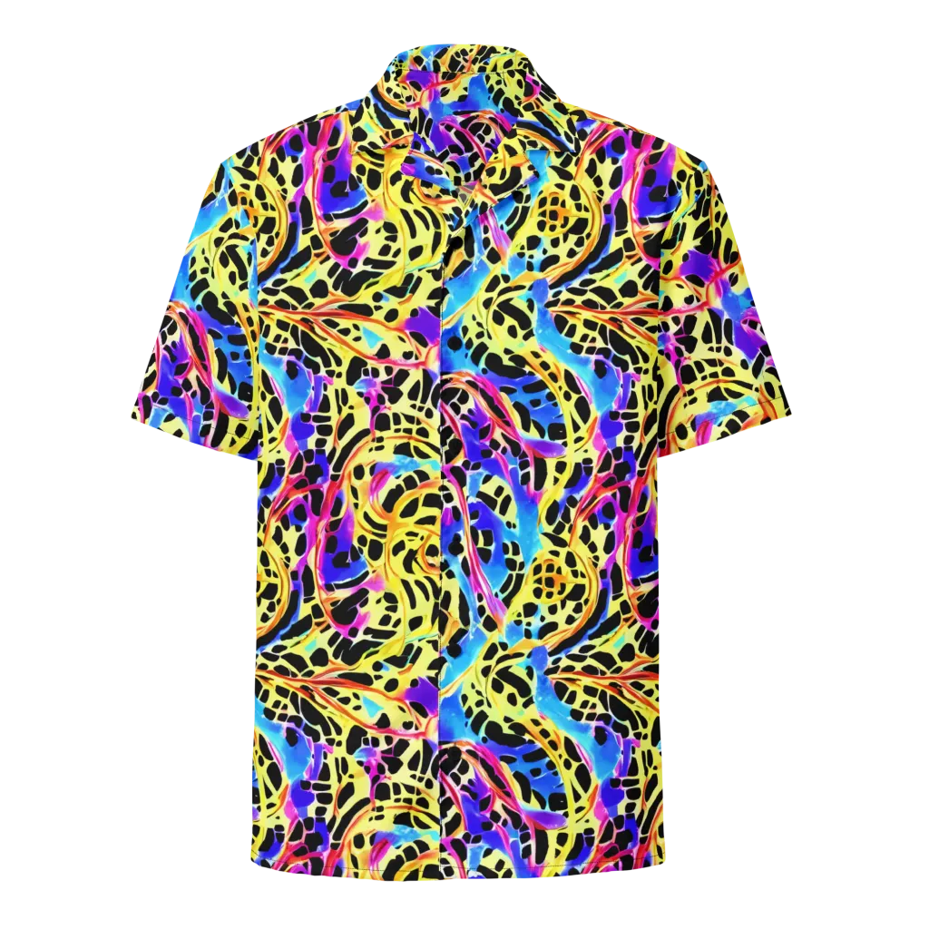 Ultraviolet Roar on Button Shirt — Front