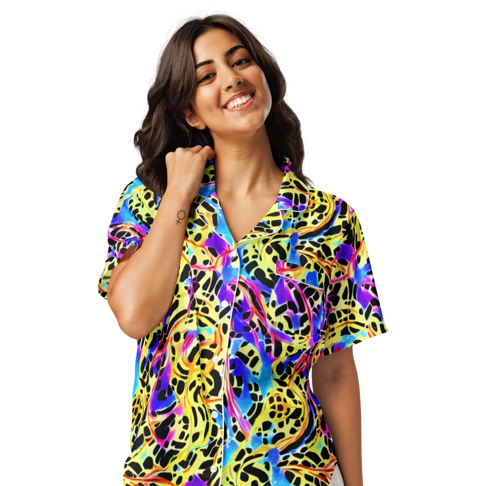 Ultraviolet Roar on Women's Short Sleeve Pajama Top — Front