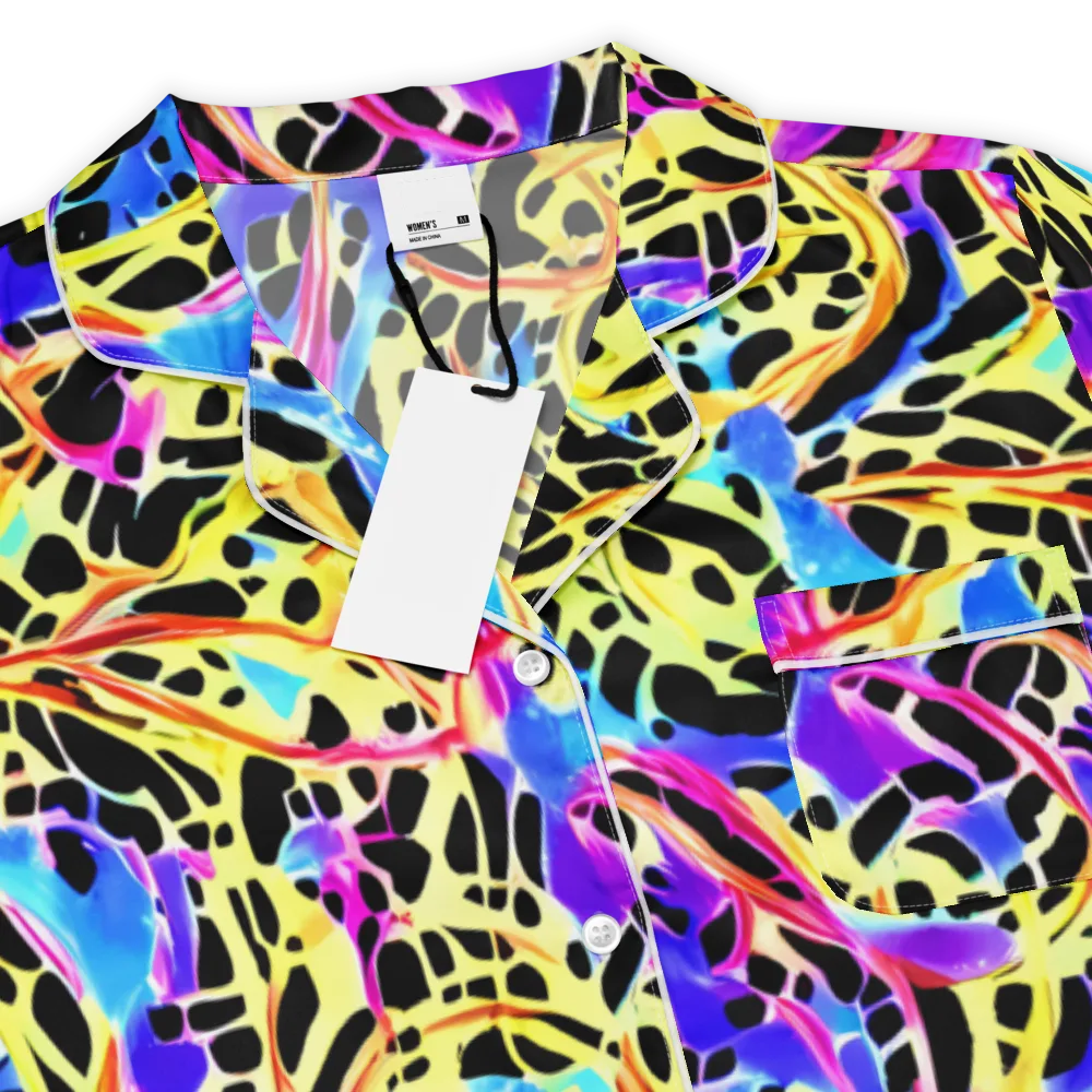 Ultraviolet Roar on Women's Short Sleeve Pajama Top — Product details