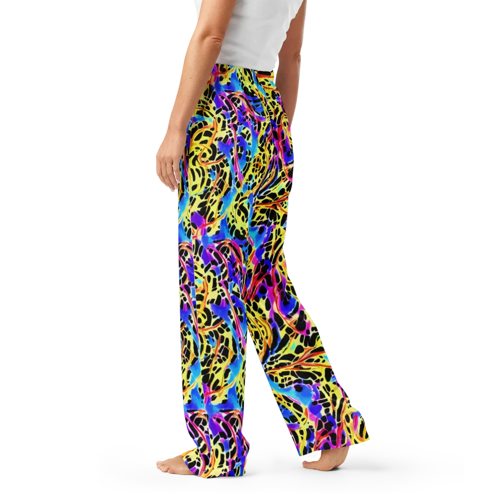 Ultraviolet Roar on Women's Pajama Pants — Left