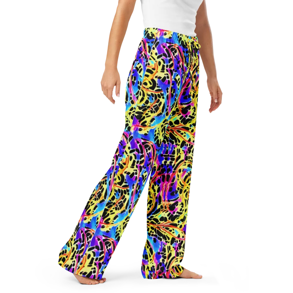 Ultraviolet Roar on Women's Pajama Pants — Right Front