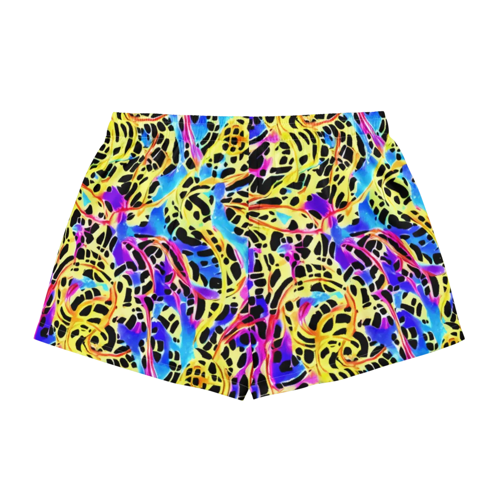 Ultraviolet Roar on Women's Pajama Shorts — Back