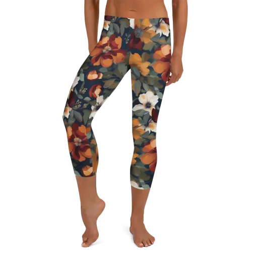 Autumn Velvet on a Capri Leggings