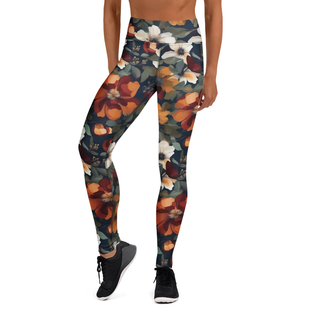 Autumn Velvet on Yoga Leggings — Front