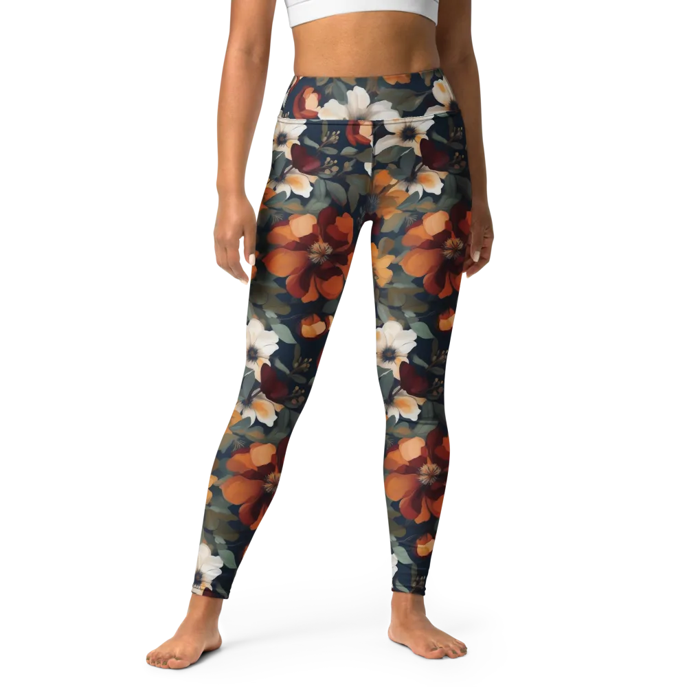 Autumn Velvet on Yoga Leggings — Front