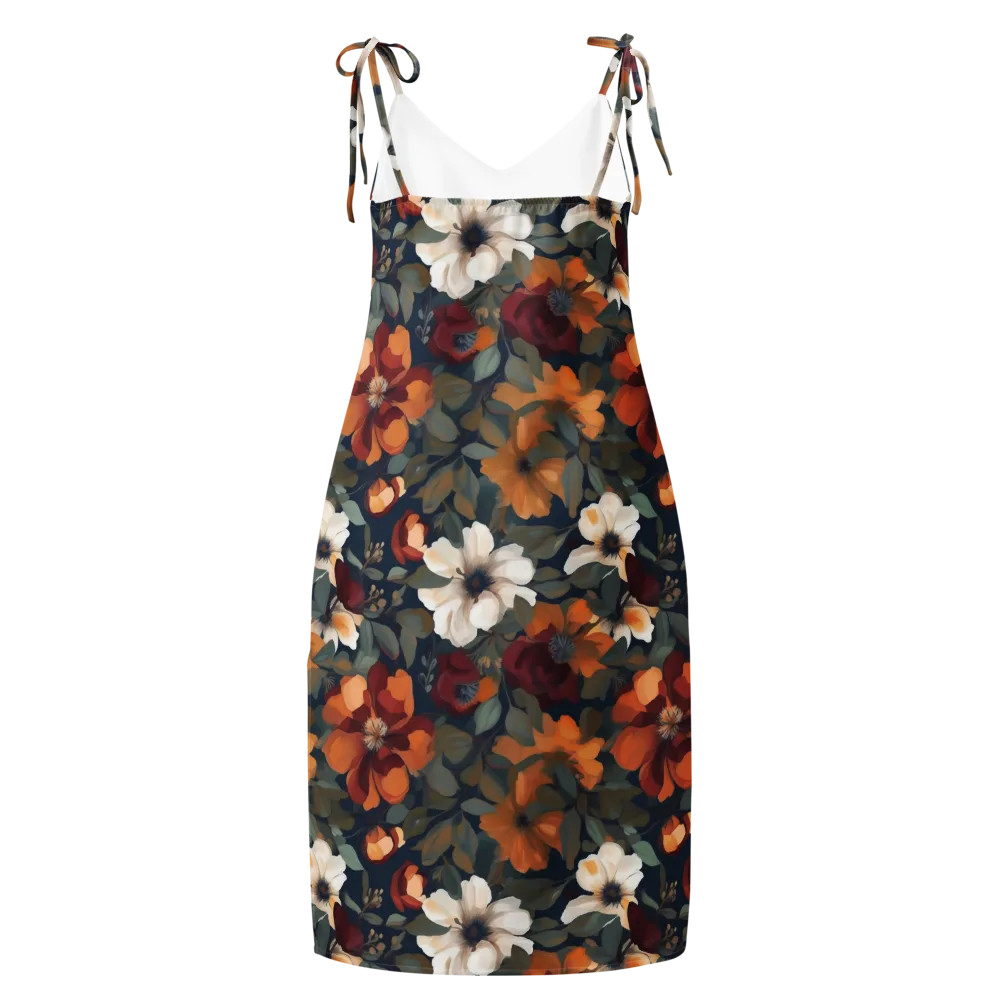 Autumn Velvet on Slip Dress — Back