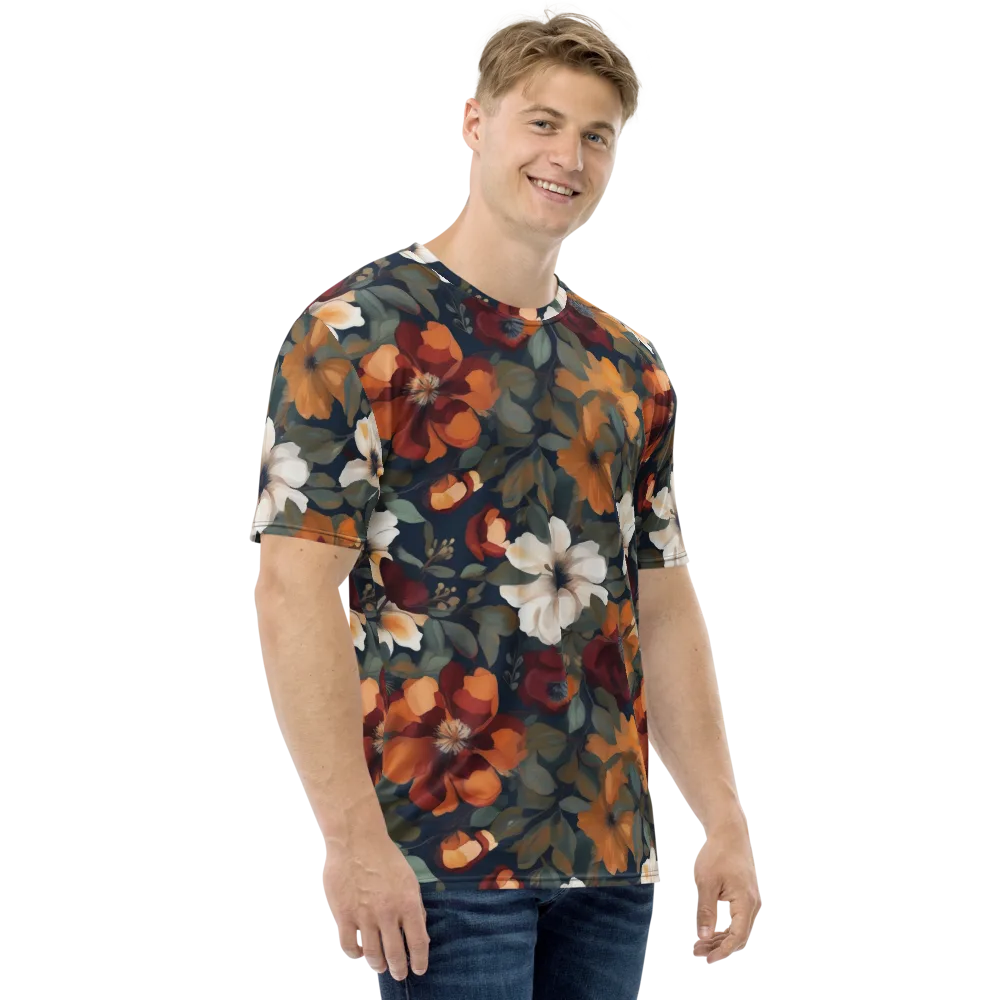 Autumn Velvet on Men's Crew Neck T-Shirt — Right