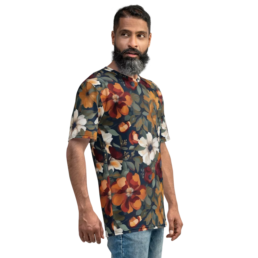 Autumn Velvet on Men's Crew Neck T-Shirt — Right