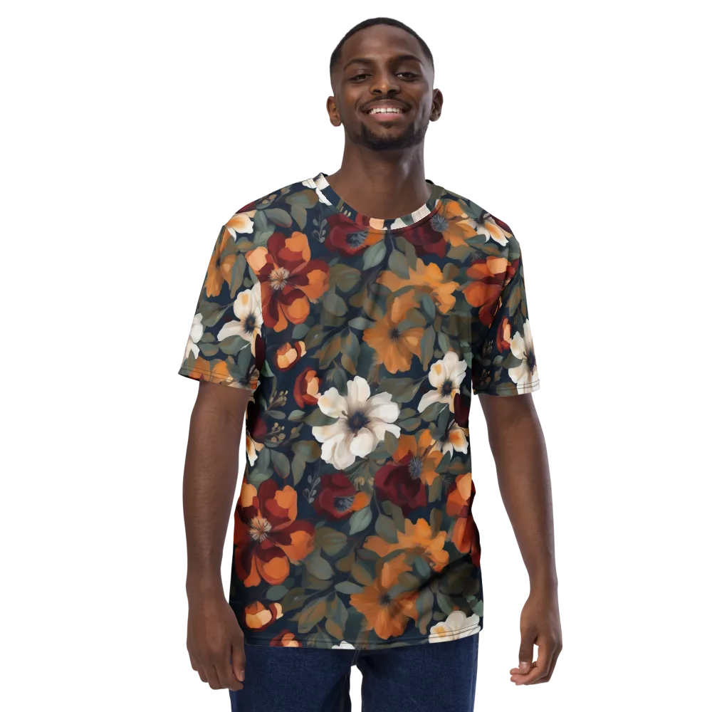 Autumn Velvet on Men's Crew Neck T-Shirt — Front