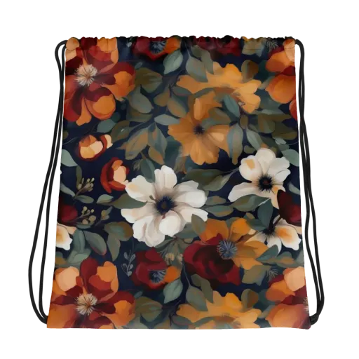 Autumn Velvet on a Drawstring Bag
