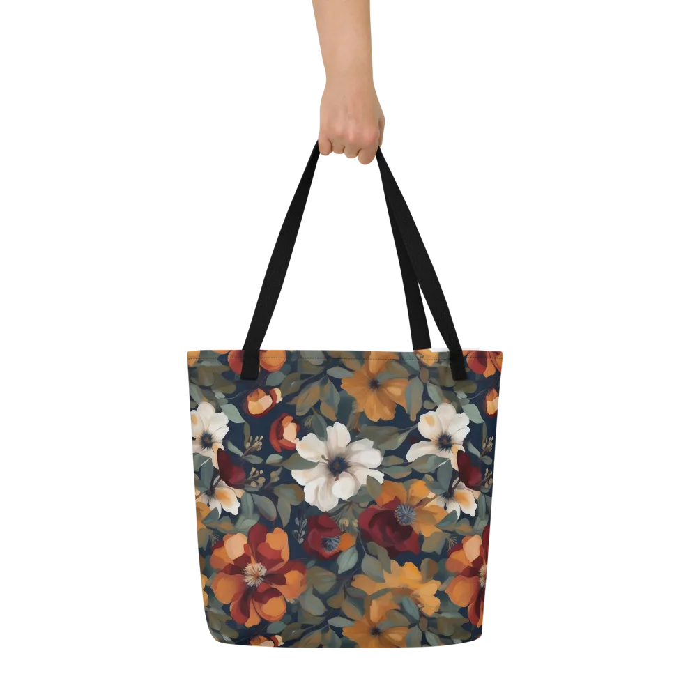 Autumn Velvet on Large Tote Bag W/ Pocket — Front