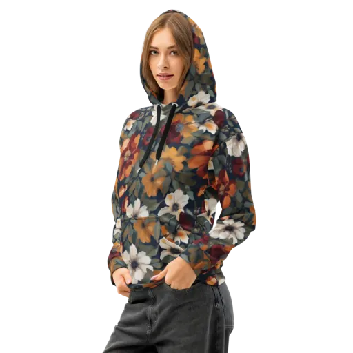 Autumn Velvet on a Cotton Hoodie