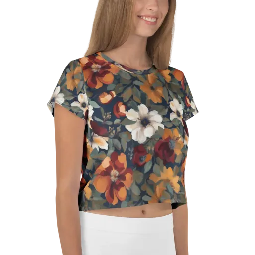 Autumn Velvet on a Crop Tee