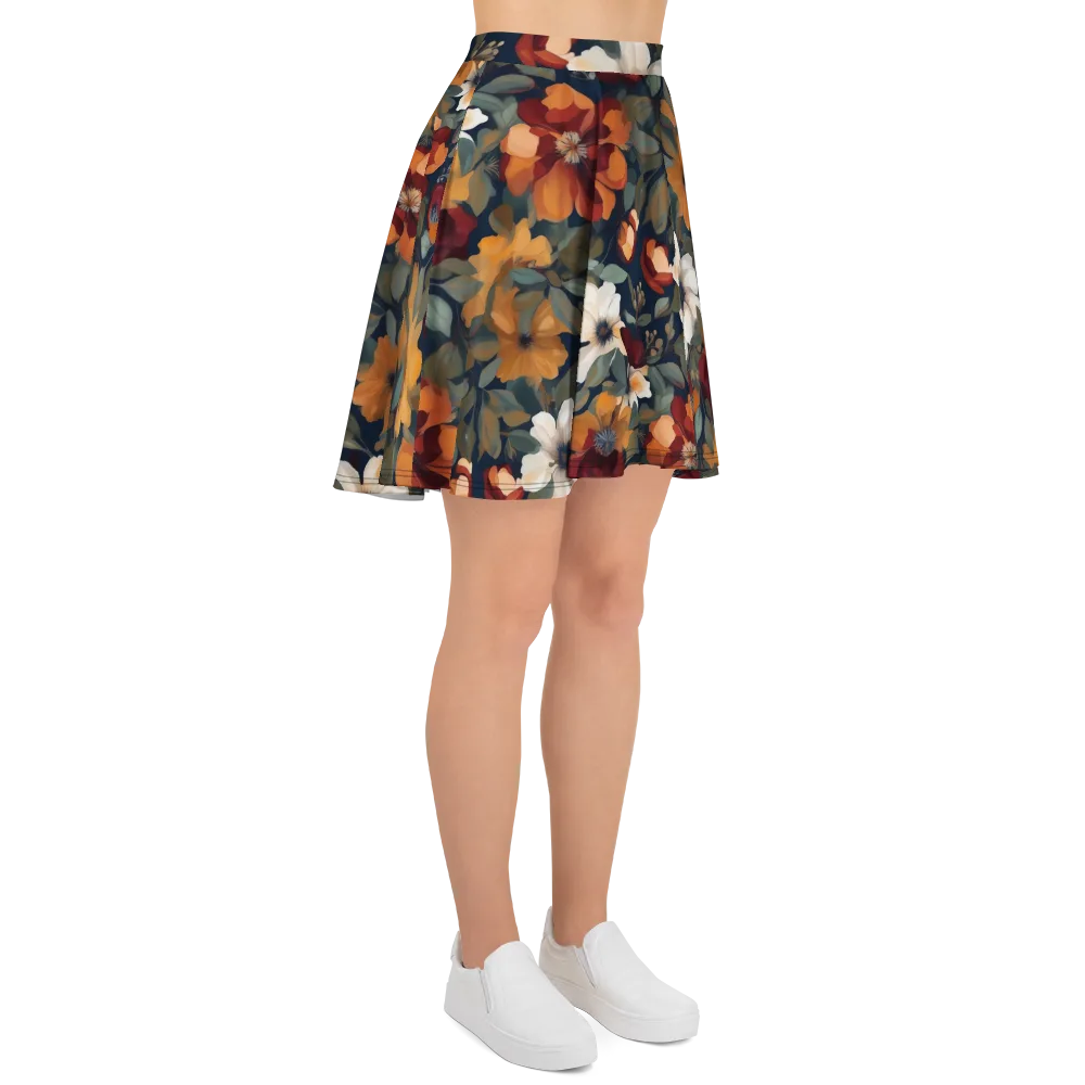 Autumn Velvet on Skater Skirt — Right