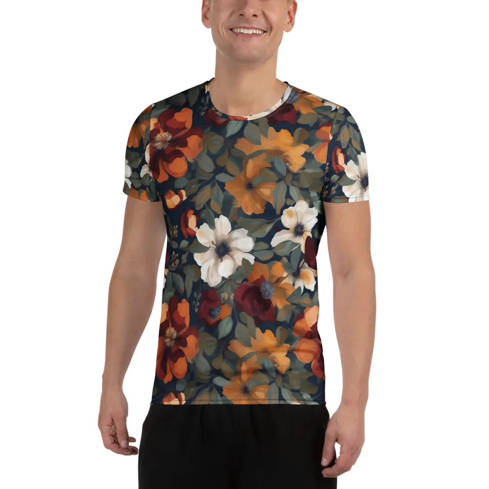 Autumn Velvet on Men's Athletic T-Shirt — Front