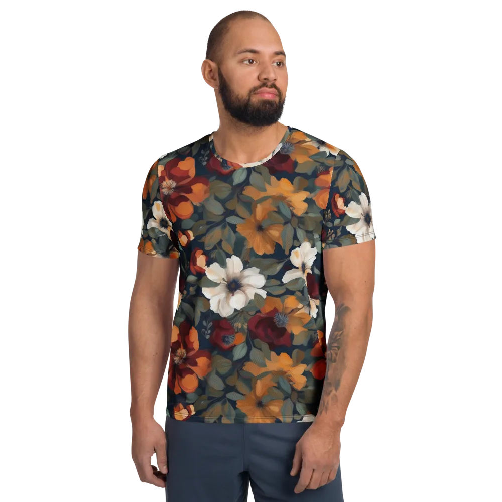 Autumn Velvet on Men's Athletic T-Shirt — Front