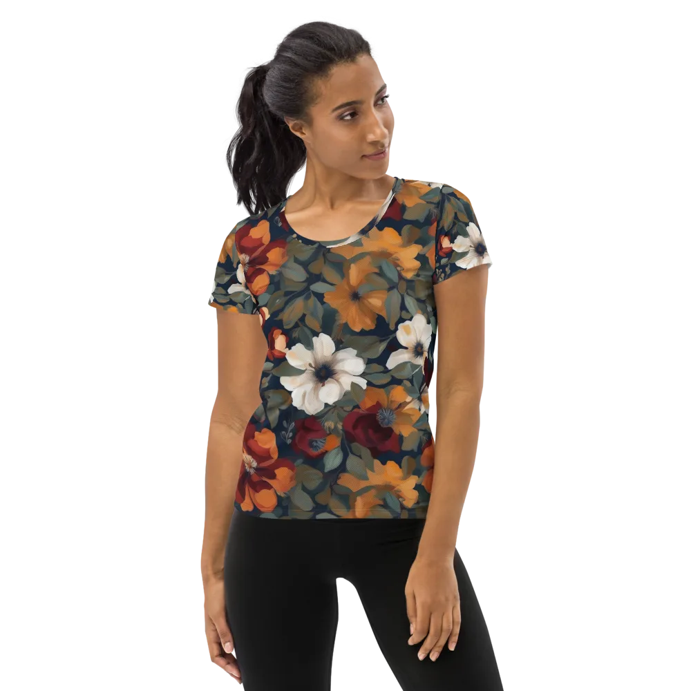 Autumn Velvet on Women's Athletic T-Shirt — Front