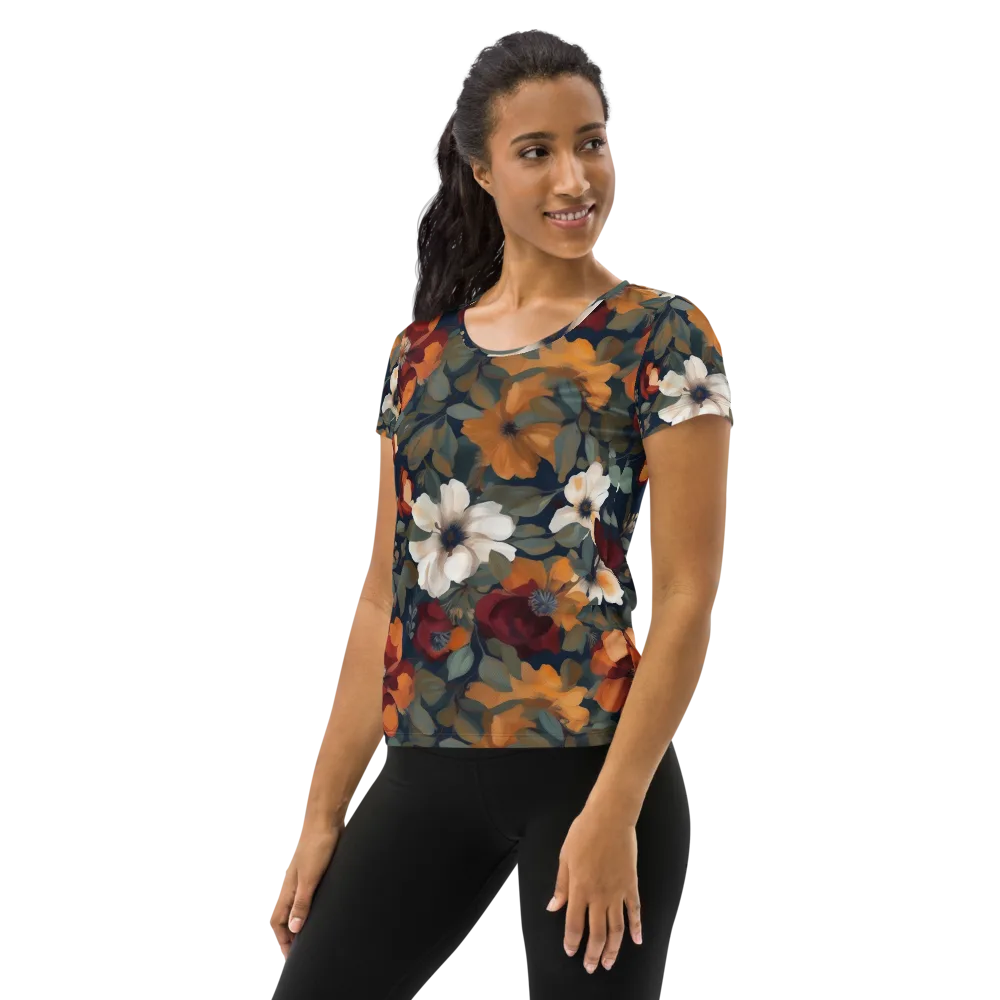 Autumn Velvet on Women's Athletic T-Shirt — Left
