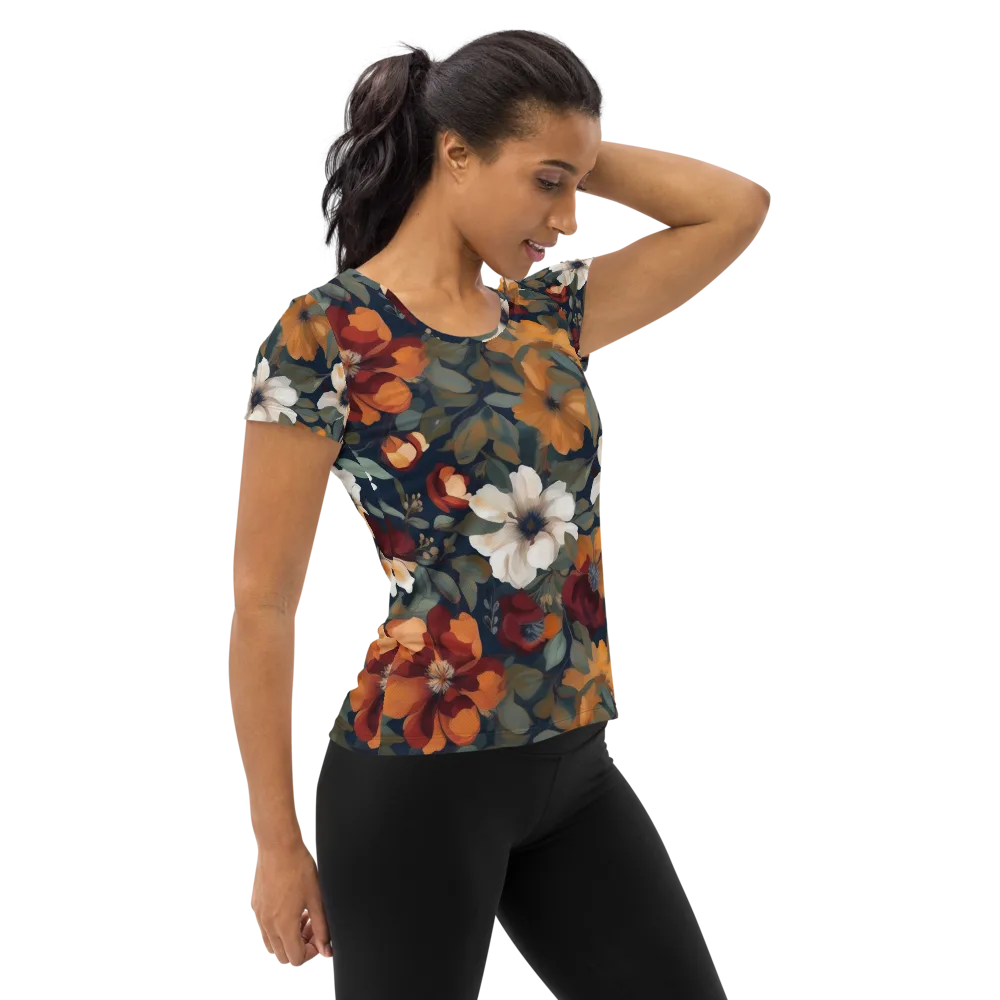 Autumn Velvet on Women's Athletic T-Shirt — Right