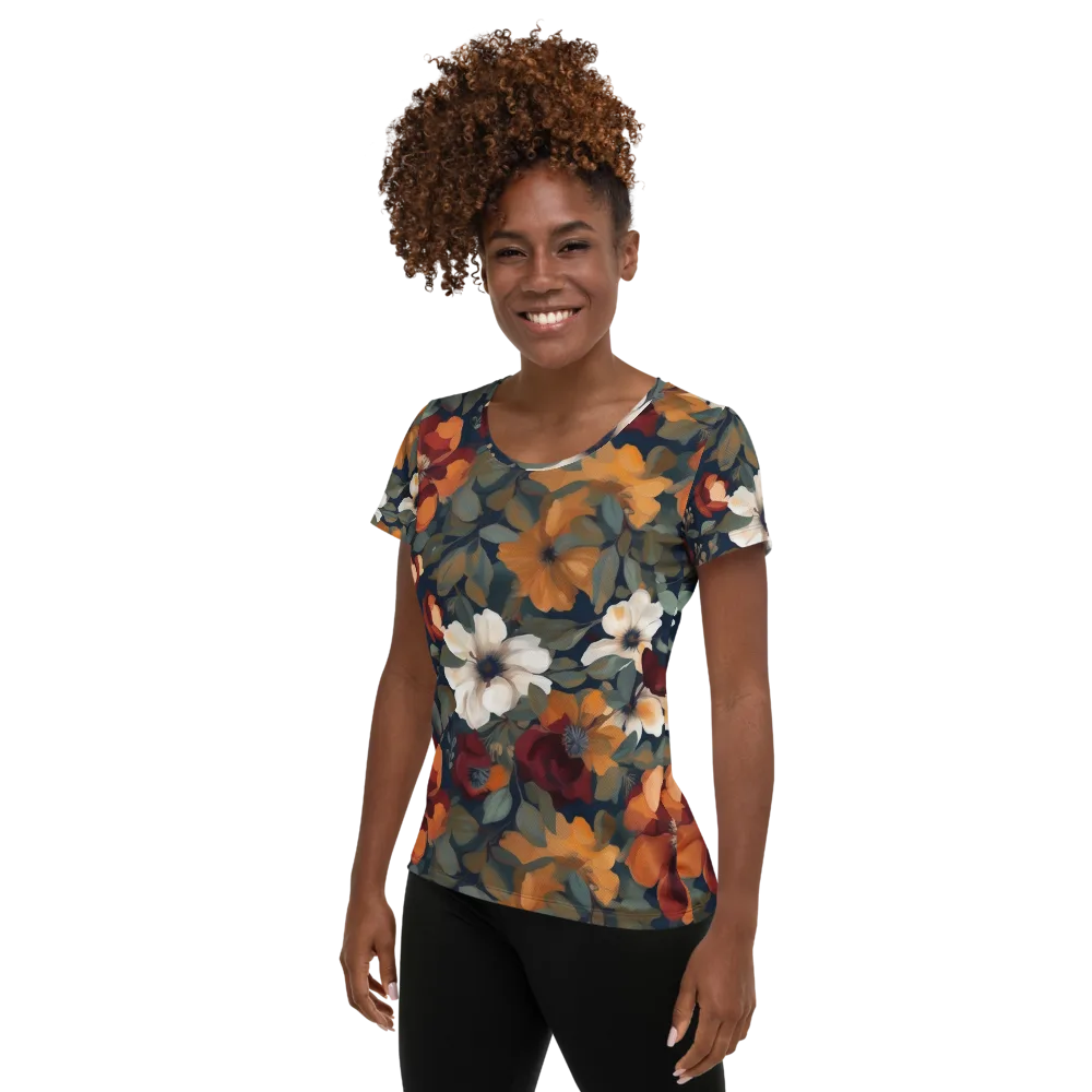 Autumn Velvet on Women's Athletic T-Shirt — Left