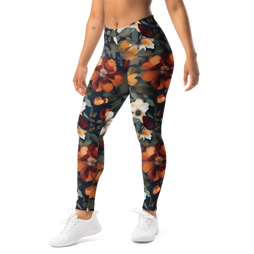 Autumn Velvet on Leggings — Left Front