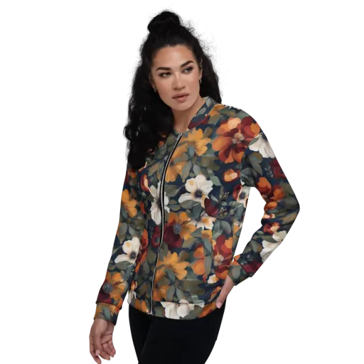 Autumn Velvet on a Bomber Jacket
