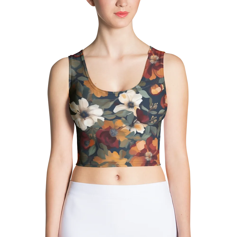 Autumn Velvet on Crop Top — Front