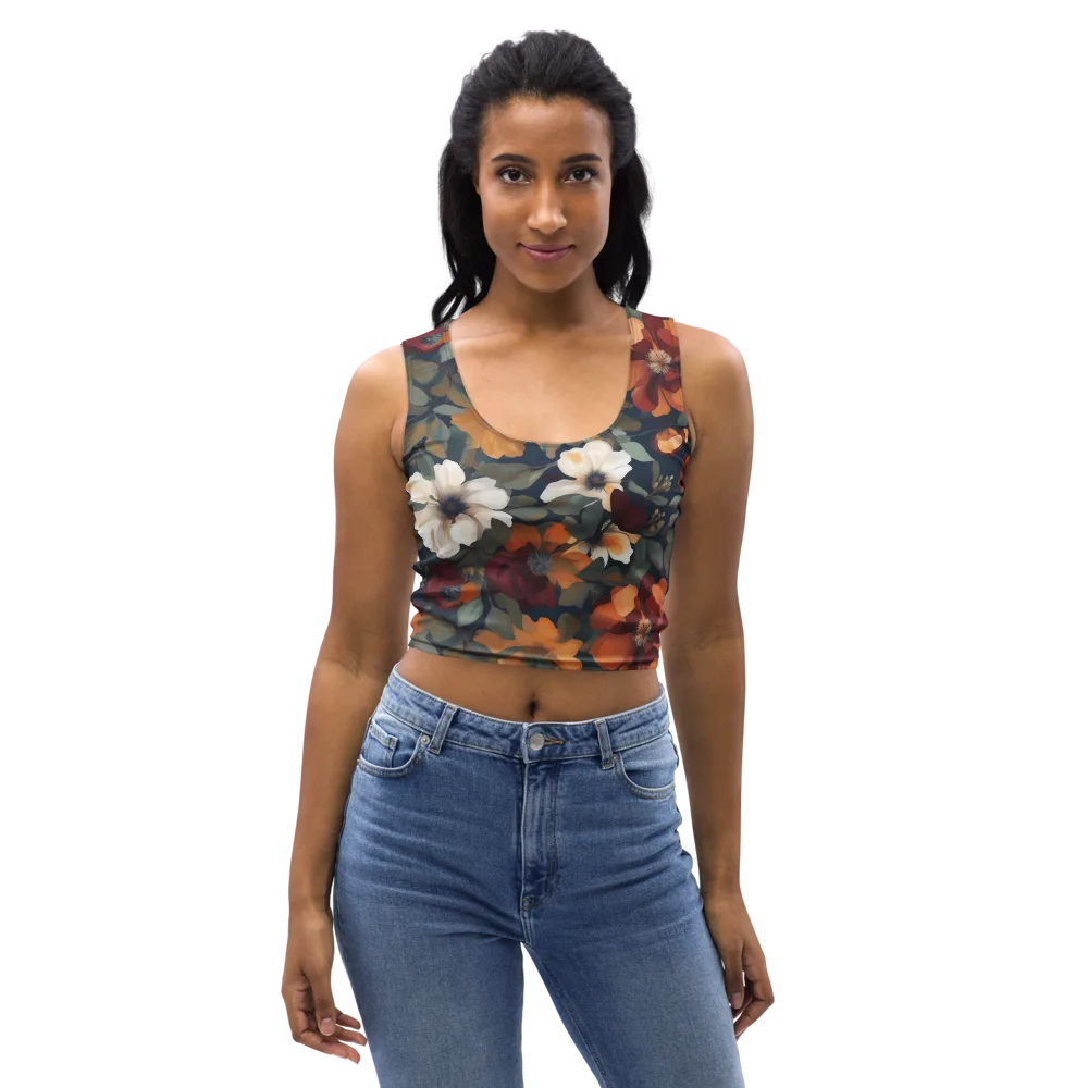 Autumn Velvet on Crop Top — Front