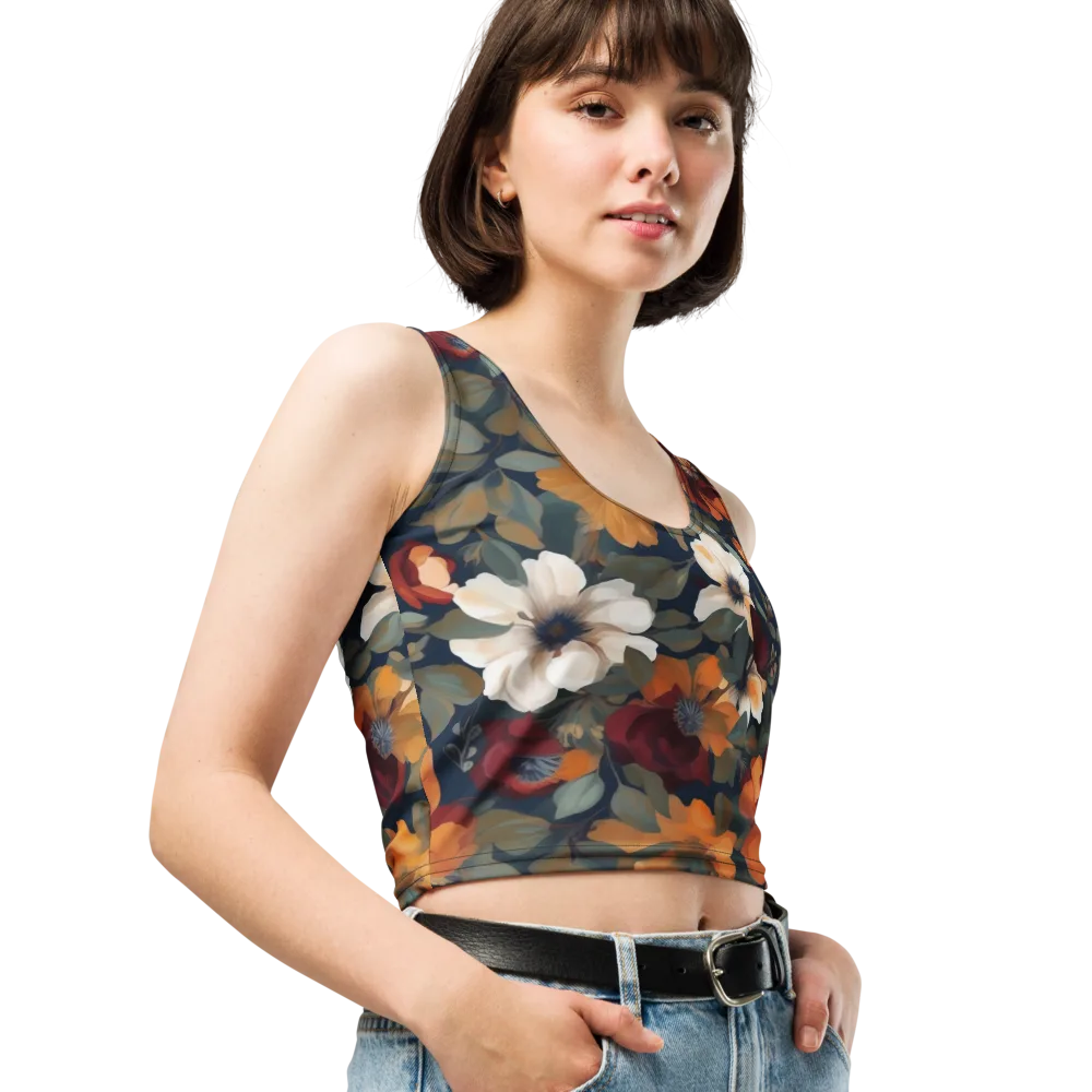 Autumn Velvet on Crop Top — Right Front
