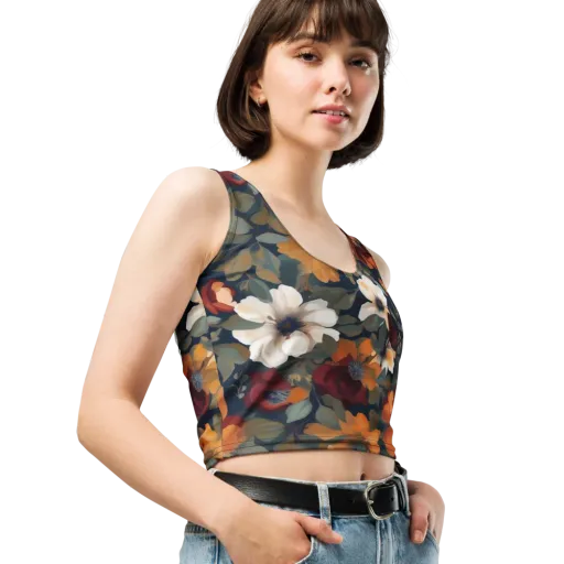 Autumn Velvet on a Crop Top