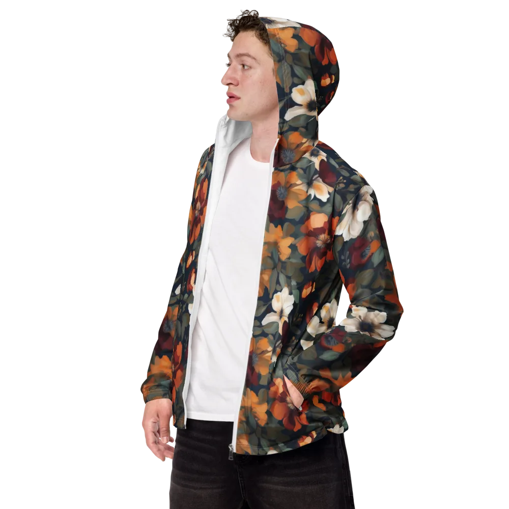 Autumn Velvet on Men's Windbreaker — Left Front