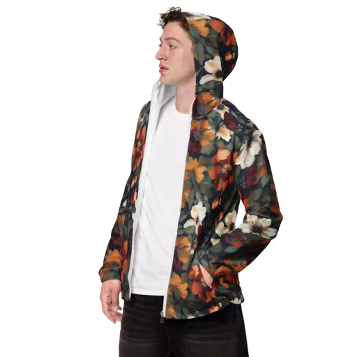 Autumn Velvet on a Men's Windbreaker