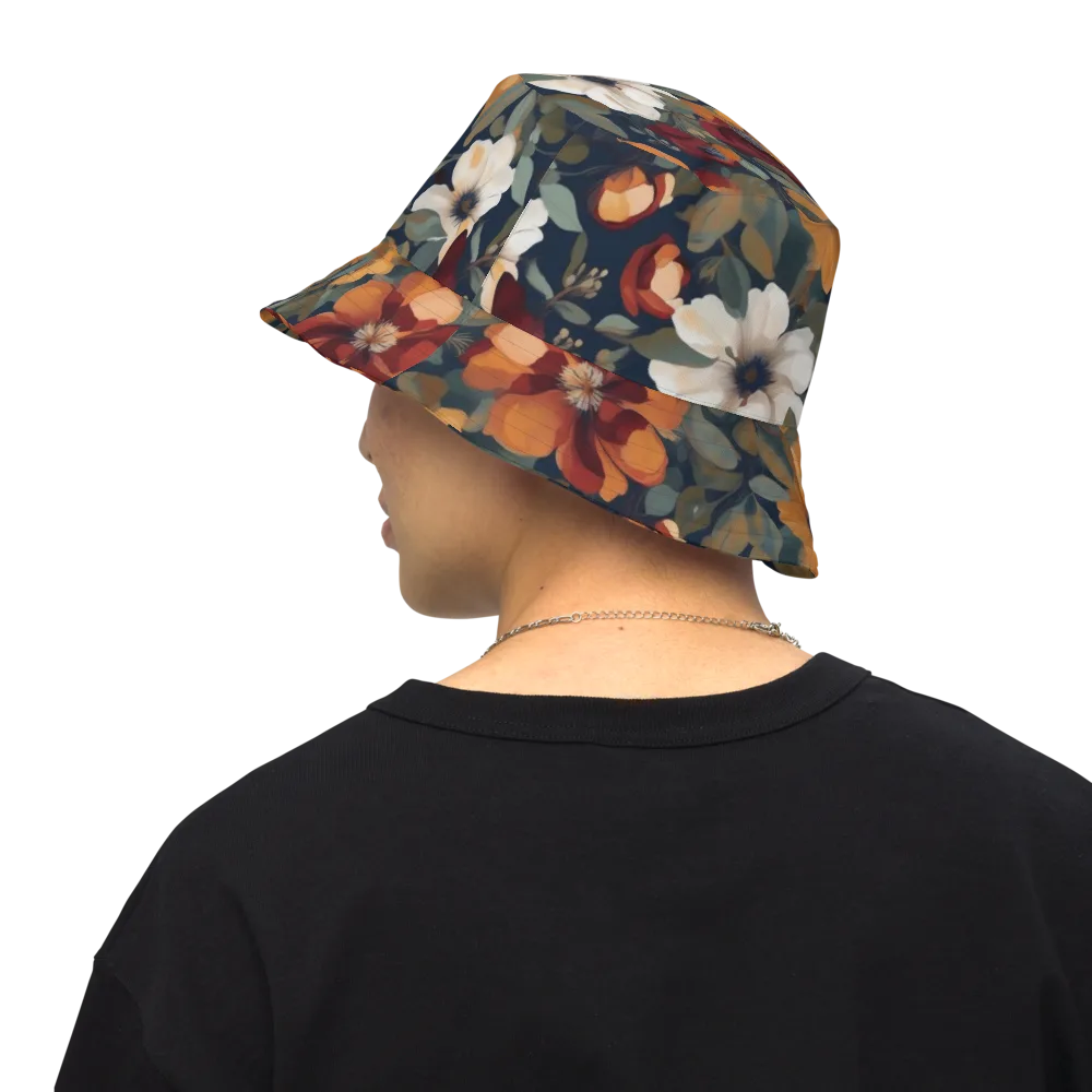 Autumn Velvet on Reversible Bucket Hat — Back Inside