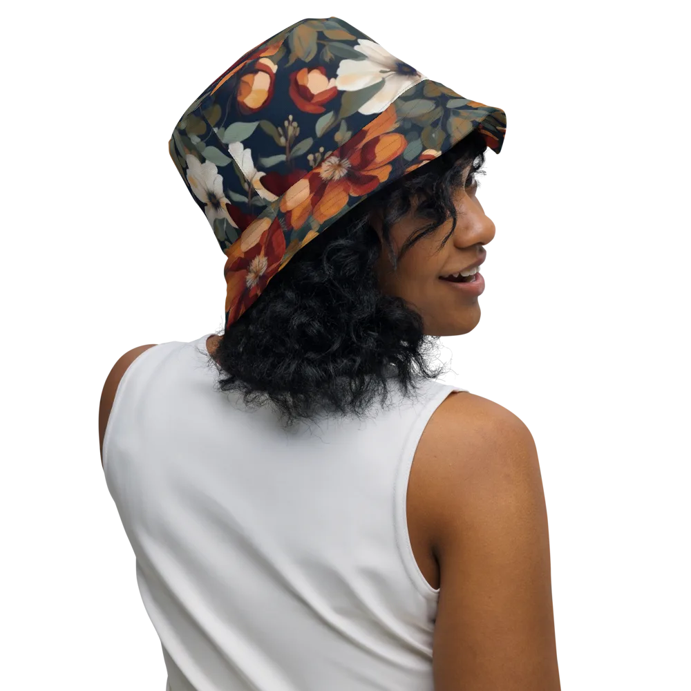 Autumn Velvet on Reversible Bucket Hat — Right Outside