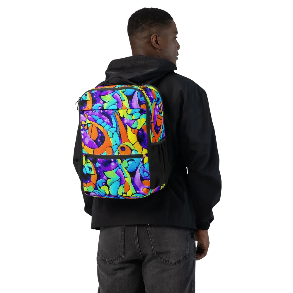 Vivid Collision on Utility Backpack — Back