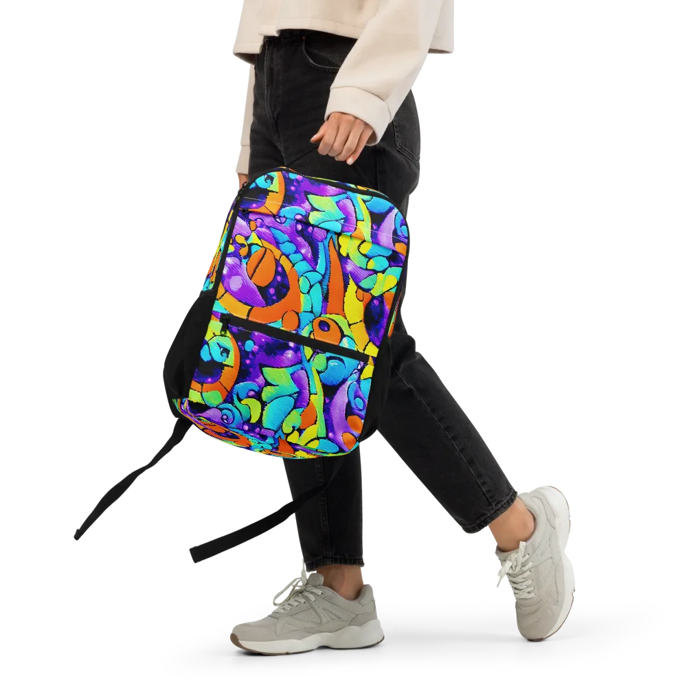 Vivid Collision on Utility Backpack — Front