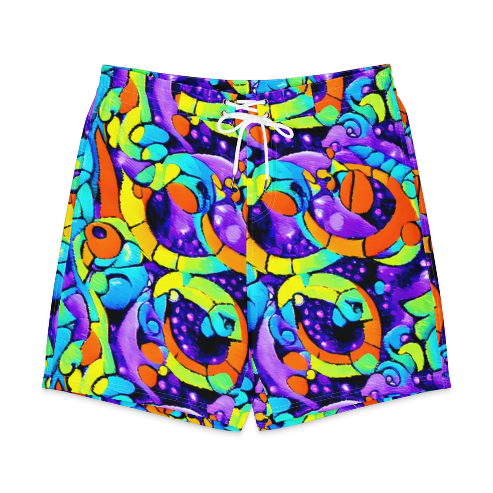 Vivid Collision on Men's Board Shorts — Front
