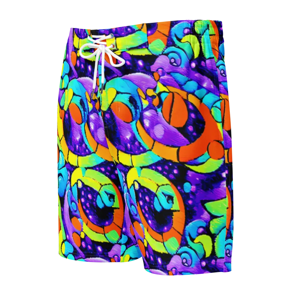 Vivid Collision on Men's Board Shorts — Front